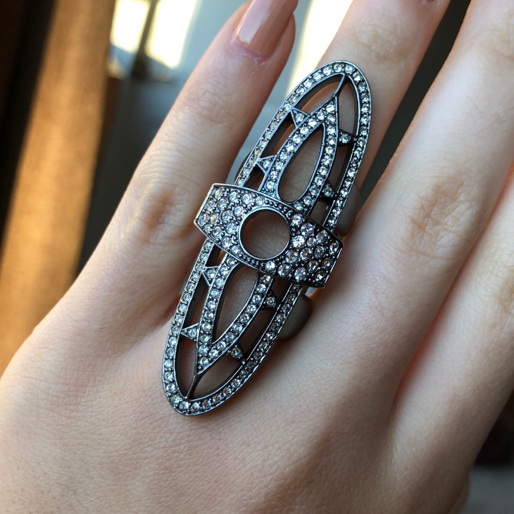 Cc Skye Statement Shield Knuckle Ring - image 8